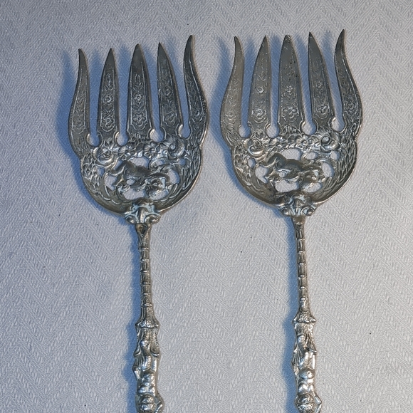ugo bellini Dining Vintage Ugo Bellini Italy Serving Forks Spoons